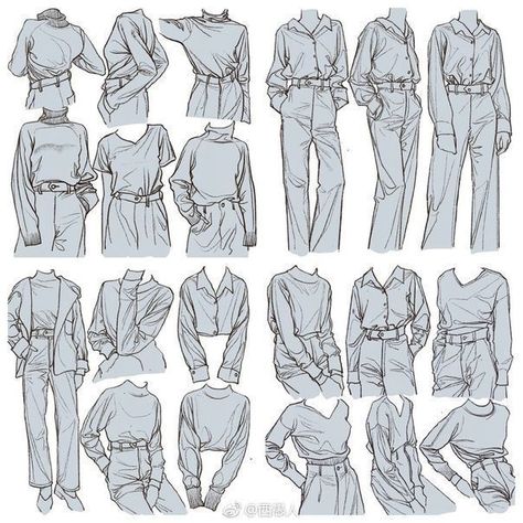 Clothes Sketches, Clothing Sketches, Clothes Reference, Drawing Anime Clothes, Anime Drawings Tutorials, Drawing Clothes, Drawing Stuff, Clothes For Men, Art Tutorials Drawing