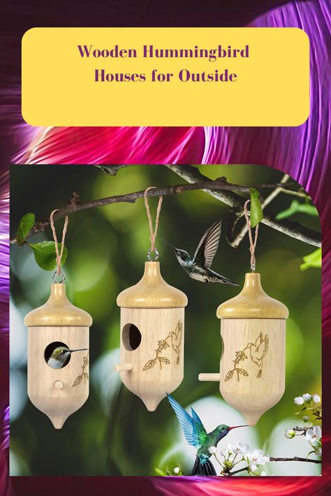 Hummingbird House,Wooden Hummingbird Houses for Outside for Nesting, Gardening Gifts Home Decoration,3 Pack Hummingbird Houses, Hummingbird House, Best Amazon Finds, Wooden Scoop, Gardening Gifts, Best Amazon, Garden Gifts, Amazon Finds, Bird Houses