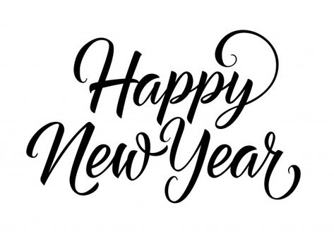 Happy new year lettering | Free Vector #Freepik #freevector Happy New Year Calligraphy Design, New Year In Calligraphy, Happy New Year 2025, Happy New Year Font, Happy New Year Image, Happy New Year Calligraphy, Happy New Year Lettering, Count Down, New Year Lettering