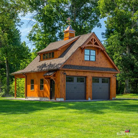 Log Garage With Loft, Two Car Garage With Loft, Garage Upstairs Ideas, Cabin Over Garage, Timber Frame Garage With Apartment, Garage With Loft Plans Layout, 24x24 Garage Plans With Loft, Garage With Upstairs Apartment, Cabin Garage With Loft