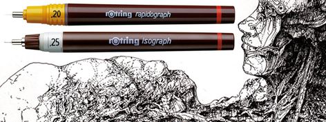 What Is The Difference Between Rapidograph And Isograph | Pullingers Isograph Drawing, Rapidograph Drawing, Technical Pen, Interior Design Courses, Cartoon Dragon, Fineliner Pens, Fast Cleaning, Plan Drawing, Tracing Paper