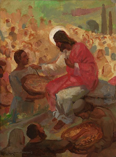 Gethsemane from the collection of J. Kirk Richards | Artwork Archive J Kirk Richards, Lds Artwork, Faith Based Art, Jesus Artwork, Pictures Of Christ, Lds Art, Jesus Christ Art, Christian Artwork, Spiritual Artwork