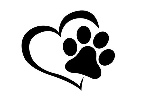 Heart Pawprint SVG - Free SVG Cut Files for Cricut and Silhouette Heart With Paw Print Svg Free, Dog Paw Svg Free, Dog Paw Print Svg Free, Free Dog Paw Print Svg Files For Cricut, Paw Print Template Free Printable, Heart Svg Free Cricut, Animal Svg Files Free, Free Dog Svg Files For Cricut, Paw Svg Free