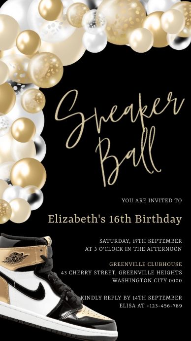 240 Free Templates for 'Sneaker ball' Sneaker Ball Flyer Ideas, Sneaker Ball Invitation Ideas, Sweet 16 Sneaker Ball Party Ideas, Sneaker Ball Flyer, Boy Sweet 16, Sneaker Ball Party Ideas, Sneaker Ball Invitation, Sweet 16 Cinderella Theme, Sweet 16 For Boys