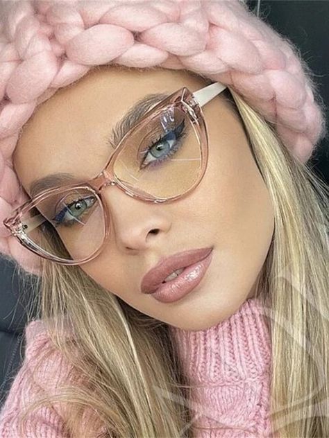 New Retro Cat Eye Glasses Frame Women Brand Vintage Trend Anti-blue Light Glasses Transparent Frame Myopia Eyeglasses - AliExpress Big Cat Eye Glasses Frames, Cat Eye Transparent Glasses, Transparent Glasses Frames Woman, Director Aesthetic, Cat Eye Glasses Frames Vintage, Glasses Inspo, Best Mac Lipstick, Glasses Transparent, Chic Glasses