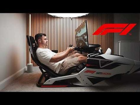 (42) I Built My Dream Formula 1 Racing Simulator - (F1 24 Sim Setup) - YouTube F1 Simulator, Racing Setup, Tech Room, Racing Simulator, Formula 1 Racing, F1 Racing, Home Office Space, Desk Setup, Gaming Setup