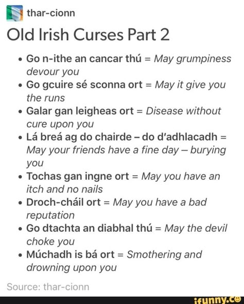 Irish Curse, Irish Gaelic Language, Irish Phrases, As Gaeilge, Gaelic Language, Gaelic Words, Irish Words, Irish Language, Irish Gaelic