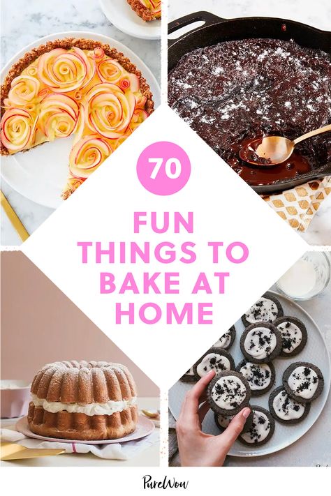 Your Netflix account isn't going anywhere. Here are 70 fun things to bake the next time you're bored, from cookies to cake to crème brûlée. baking,cake,cookie,dessert,easy,food,national,pie,recipe Fun Things To Bake When Bored, Things To Bake At Home, Things To Bake When Bored, Galette Gluten Free, Puff Pastry Galette, Chocolate Skillet Cake, Fun Things To Bake, Dessert Charcuterie Board Ideas, Desserts Peanut Butter