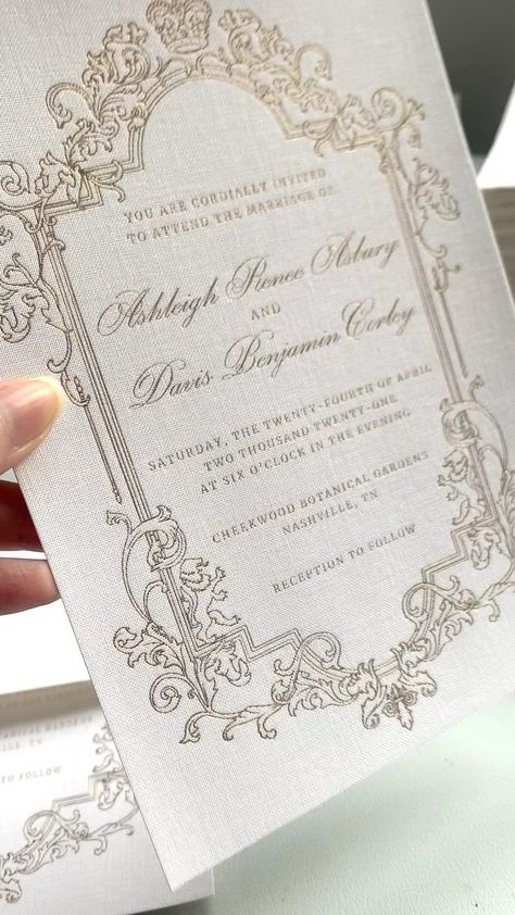 Antique Wedding Invitations, Fancy Wedding Invitations, Royal Wedding Invitation, Royal Invitation, Paper Wedding Invitations, Paper Video, Wedding Invitation Trends, White Wedding Invitations, Luxury Invitation