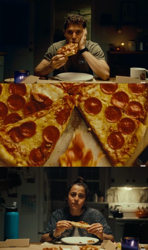 Pizza time.
Cinematic shots.
Film stills. 
Dinner. Creative Cinematic Shots, Cool Shots In Film, Film Angles Perspective, Best Cinematic Shots, Documentary Shots Cinematography, Good Cinematography, Cool Film Shots, Dinner Cinematography, Film Yourself Cinematic