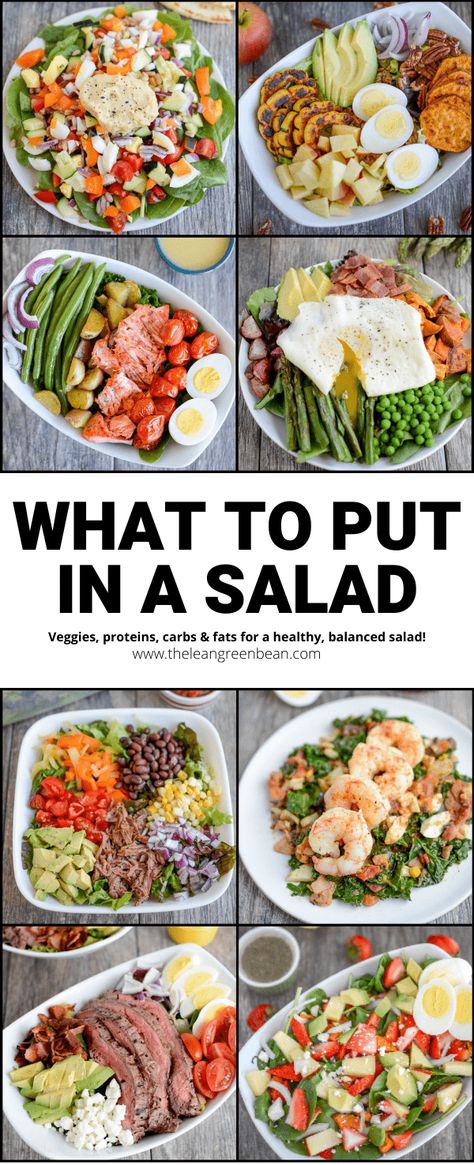 What To Put In A Salad 6 Salads Without Lettuce, Balanced Salad, Make A Salad, Salad Appetizer Cups, Vegetarian Protein Sources, Avocado Guacamole, Shredded Brussel Sprouts, Mandarin Oranges, Healthy Carbs