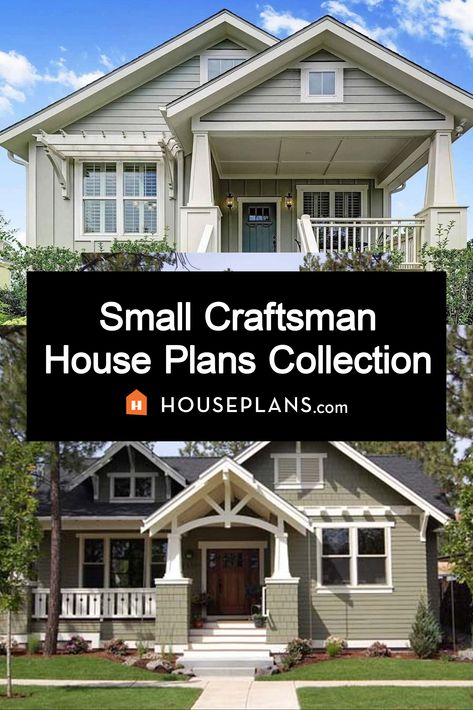 two Craftsman exterior plans Exterior Design Craftsman, Craftsman Beach Bungalow, Small Craftmans Style House Plans, Craftsman Houses With Porches, Craftsman Home Plans One Story, Craftsman’s Style Exterior, Modern Rustic Craftsman, Narrow Craftsman House Plans, Single Story Craftsman Style Homes