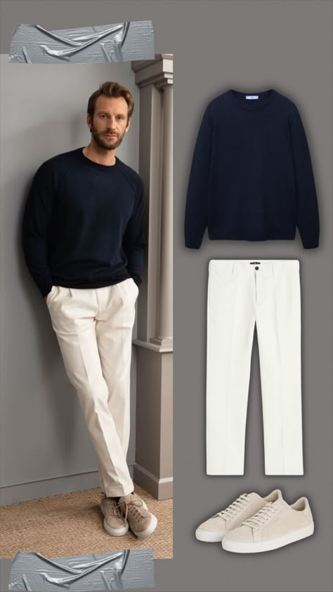 kosta_williams on LTK Mens Fall Business Casual Outfit, Men’s Business Casual Outfits Winter, Business Casual Menswear, Outfit Uomo Primavera, Men’s Capsule Wardrobe Business Casual Men, Cream Pants Outfit Men, Korean Guy Outfits, Look Casual Hombre, Business Outfit Men