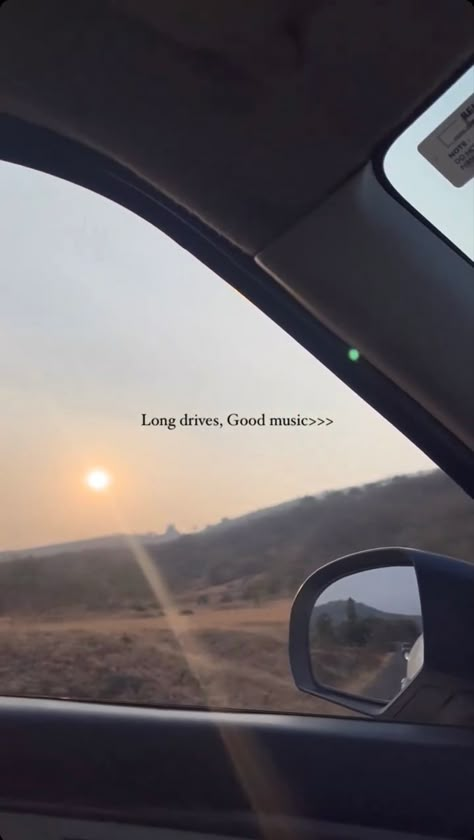 Long Drive Aesthetic, Goodvibes Aesthetic, Story Captions, Drive Aesthetic, Aesthetic Shots, Nature Photography Quotes, Insta Stories Ideas, Sunset Quotes Instagram, Insta Story Inspo