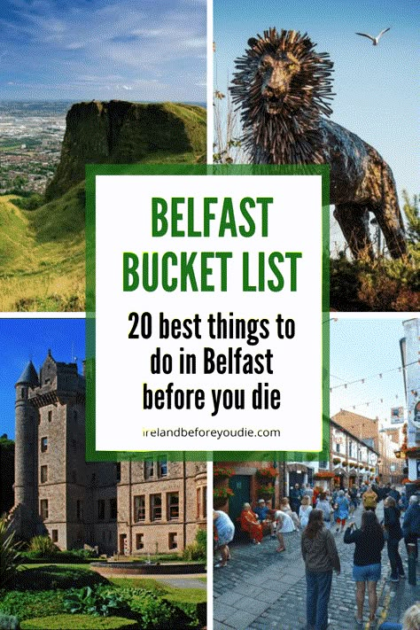 Belfast Bucket List: the 20 BEST things to do in BELFAST, Northern Ireland Belfast Landmarks, Things To Do In Belfast, Belfast Castle, British Isles Cruise, Backpacking Ireland, Ireland Bucket List, Northern Ireland Travel, Best Of Ireland, Belfast Ireland