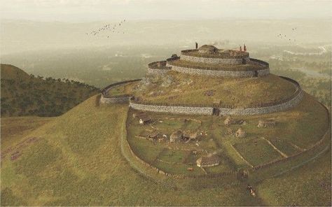 Pictish hillfort close to a village in Aberdeenshire, Scotland. The settlement was constructed as early as the 3rd century CE. Celtic Architecture, Pictish Warrior, Scotland History, Ancient Celts, The Celts, Scottish Gaelic, Celtic Culture, Early Medieval, Medieval Period