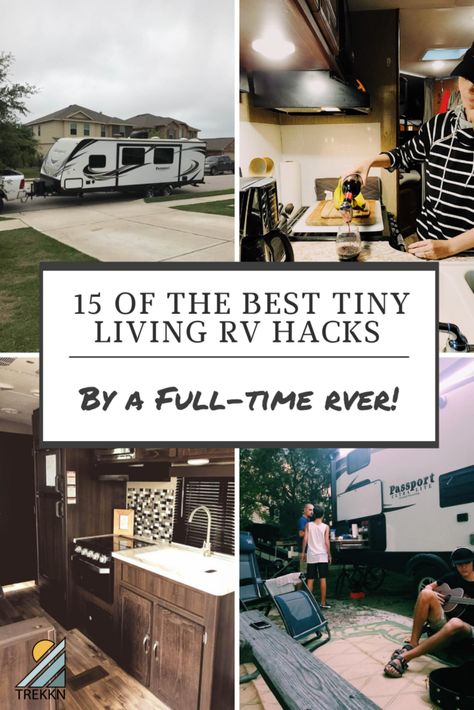 Rv Kitchen Storage, Rv Hacks Travel Trailers, Rv Life Hacks, Travel Trailer Hacks, Tiny Home Living, Travel Trailer Living, Rv Floor Plans, Small Travel Trailers, Trailer Storage