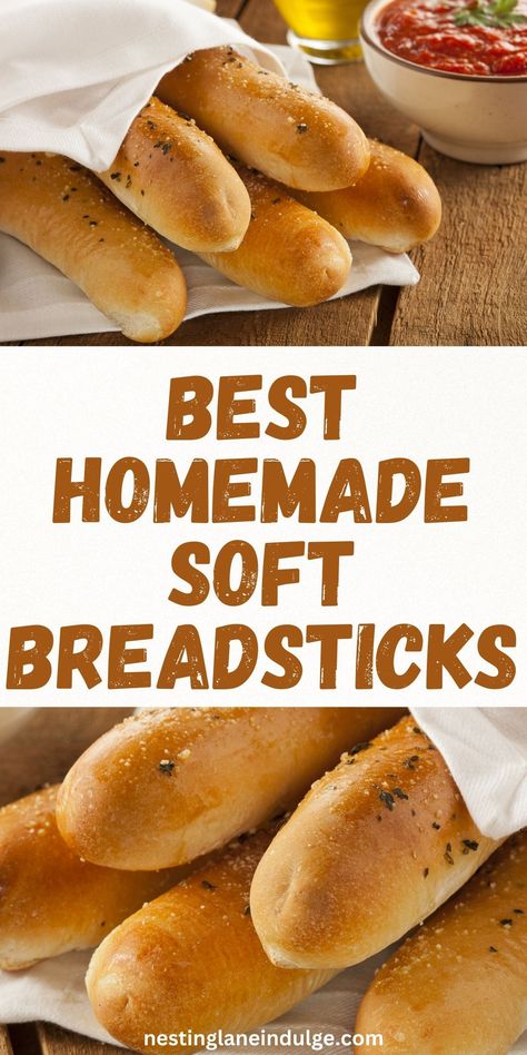 Whip up these easy homemade soft breadsticks for a tasty side that’s perfect with pasta, soup, or any meal! Made with simple ingredients like flour, yeast, and brown sugar, these breadsticks are fluffy, warm, and delicious. Customize with toppings like garlic salt, butter, or Parmesan for extra flavor. Ideal for dinner or a cozy snack, these breadsticks bring comfort to your table without the hassle. Try this quick recipe for an easy homemade touch to any meal! Soft Breadsticks Recipe, Soft Breadsticks, Bread Flour Recipe, Breadsticks Easy, Kid Friendly Appetizers, Homemade Breadsticks, Best Sauces, Breadsticks Recipe, Bread Sticks Recipe