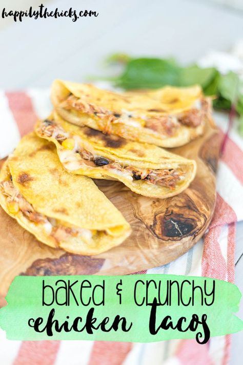 These baked Baked Crunchy Chicken, Crunchy Chicken Tacos, Tacos Recipes, Crunchy Chicken, Toddler Foods, Myths And Facts, Vegetarian Tacos, Cheap Easy Meals, Budget Recipes