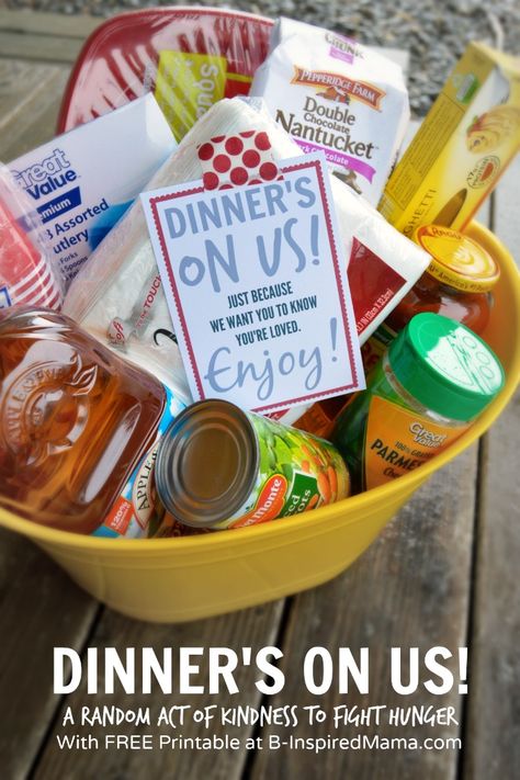 Dinner Gift Basket, Meal Train Ideas, Pastor Appreciation Month, Charity Work Ideas, Take A Meal, Meal Train, Pastor Appreciation Gifts, Happy Home Fairy, Dinner Gifts