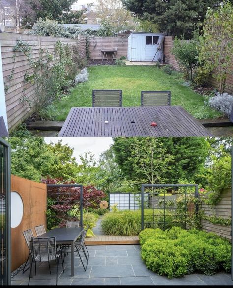 Rectangle Garden Ideas, Small Rectangle Garden Ideas, Long Narrow Garden Ideas, Small Urban Garden, Working Abroad, Small Garden Landscape, Narrow Garden, Small Front Yard Landscaping, Back Garden Design