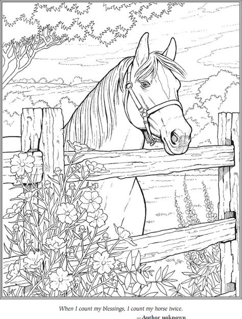 Dover Coloring Pages, Horse Coloring Books, Coloring Stuff, Farm Coloring Pages, Farm Animal Coloring Pages, Wilde Westen, Children's Activities, Horse Coloring Pages, The Jungle Book