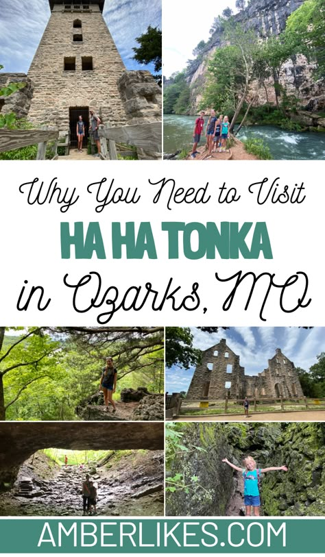 Best Rv Parks In Missouri, Branson Missouri Family Vacation, Haha Tonka State Park Missouri, Things To Do In Lake Of The Ozarks, Haha Tonka State Park, Things To Do In The Ozarks Missouri, Missouri Bucket List, Missouri Vacation Ideas, Branson Missouri Vacation Things To Do