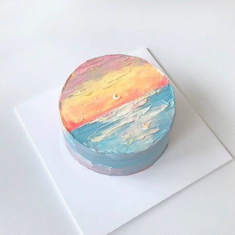 Minimalist Cake Design, Minimalistic Cakes, Minimalist Cakes, Minimalist Cake, Pastel Cakes, Korean Cake, Simple Cake Designs, Mini Cakes Birthday, Cute Baking