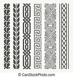 Redium Design, Wallpapers Room, Print Development, Greek Tattoo, Ornamental Border, Musical Instruments Drawing, Cnc Pattern, Cricket Poster, Border Vector