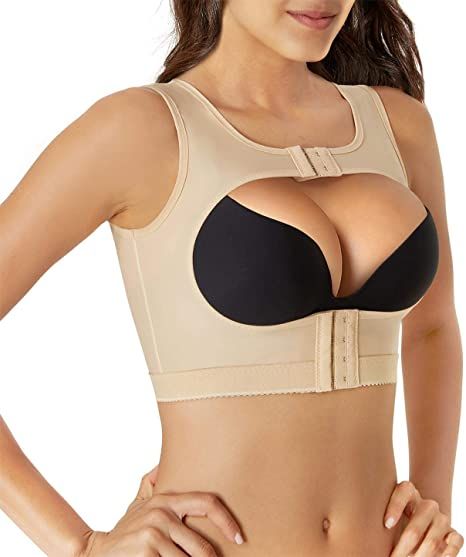 Amazon.com: BRABIC Push Up Bra Shapewear Posture Corrector for Women Chest Support Lifter Tops Vest Shaper (Beige, 2XL) : Ropa, Zapatos y Joyería Outfits For Short Women, Posture Corrector For Women, Compression Bra, Shapewear Tops, Posture Corrector, Bra Styles, Bra Women, Amazon Women, Bra Lingerie