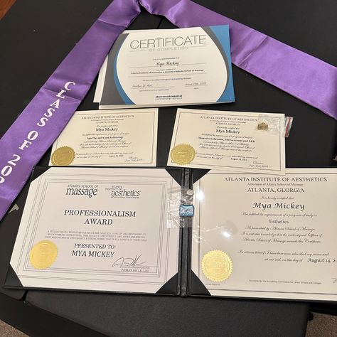 Best Student Award Certificate, Awards And Certificates Aesthetic, Getting Award Aesthetic, Recieving Award Aesthetic, Winning An Award Aesthetic, Esthetician Diploma, Winning Awards Aesthetic, With Honors Certificate Aesthetic, Certificate Vision Board