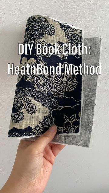 Fabric Book Binding Diy, Diy Fabric Book Cover Tutorials, Cloth Cover Book, Book Cloth Cover, How To Make Cloth Book Covers, Fabric Book Covers Diy, Fabric Books How To Make, Journal Book Making, Book Cover Tutorial