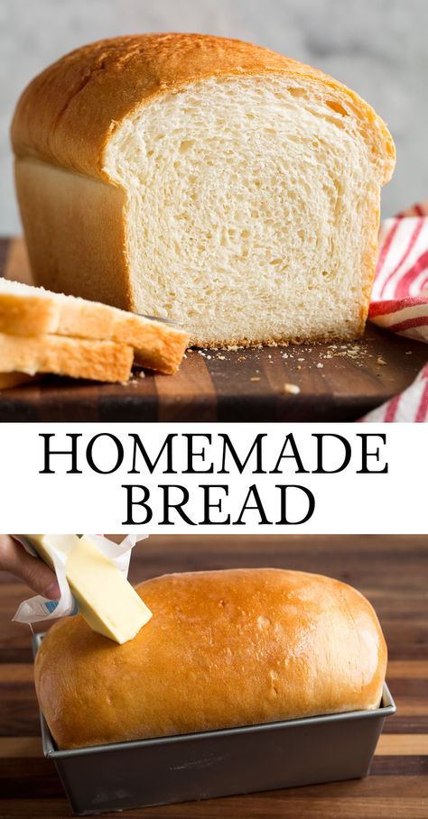 Basic White Bread Recipe, Basic White Bread, Soft Bread Recipe, Homemade Bread Recipes, Basic Bread Recipe, Home Made Bread, Homemade Bread Recipe, Best Homemade Bread Recipe, Homemade White Bread