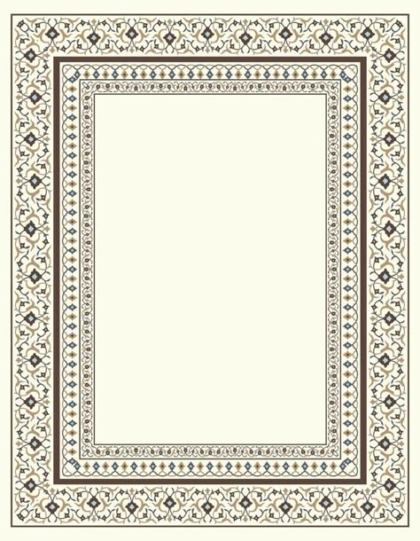 Traditional Mughal Motif Frame, Border Vector Art for Your Picture, Wallpaper Background. Nikah Template Background, Mughal Borders Pattern, Mughal Border Design, Islamic Border Design Frames, Calligraphy Borders Frames, Mughal Wallpaper, Art Border Design, Mughal Borders, Nikah Frame