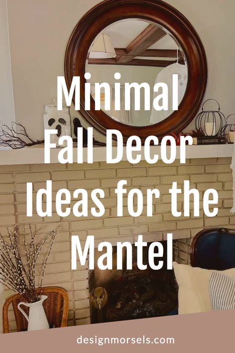 minimal fall decor ideas for the mantel Minimalist Fall Decor Ideas, Simple Fall Mantle Decor, Simple Fall Mantle, Fall Mantel Decorating Ideas, Minimal Fall Decor, Modern Fall Decor Ideas, Minimalist Fall Decor, Fall Dining Room Table, Easy Diy Fall Decor