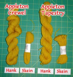 Appleton+Wool+for+Embroidery+-+$0.00+:+The+Wooly+Thread!,+Wool+Gives+That+Warm+Feeling 1.69/skein 7/hank Hand Embroidery Patterns Thread & Yarn, Felt Art Thread & Yarn, Weeks Dye Works Floss, Felting Thread & Yarn, Crewel Embroidery Tutorial, Dye Wool Yarn, Embroidery Supplies, Crewel Embroidery, Sewing Accessories