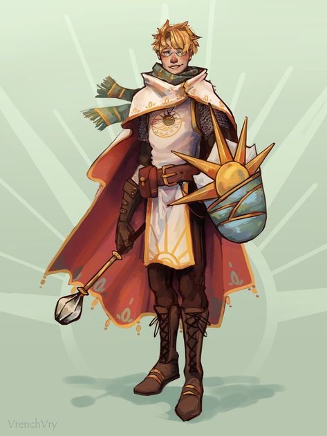 Light Cleric Dnd Aesthetic, Cleric Outfit Design, Cleric Dnd Outfit, Male Cleric Dnd, Light Cleric Dnd, Dnd Cleric Outfit, Peace Cleric, Dnd Cleric Art, Cleric Dnd Art