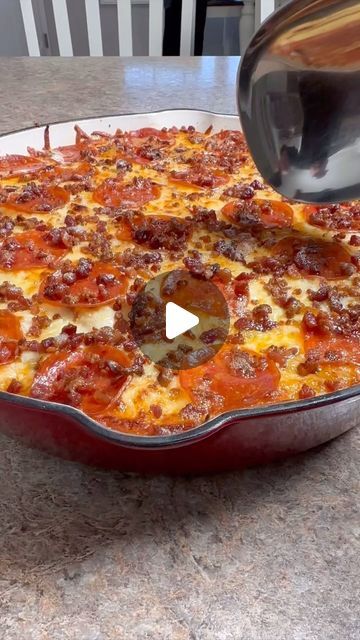 Pepperbellypete on Instagram: "Supreme Pizza Pasta. Video Inspired by Katie Cross. It looked so good I had to try it. #cooking #pizza #pasta #recipe #dinner #fyp" Supreme Pizza Pasta, Pizza Treats, Casserole Pizza, Pepperoni Dip, Pizza Pasta Recipe, Pizza Pasta Bake, Deep Dish Pizza Recipe, Supreme Pizza, Cooking Pizza