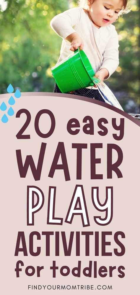 Toddler Water Play Ideas, Easy Water Play For Toddlers, Waterplay Ideas Preschool, Indoor Water Activities For Toddlers, Waterplay Toddler, Toddler Water Activities, Water Play Activities For Preschoolers, Waterplay Ideas, Toddler Water Play