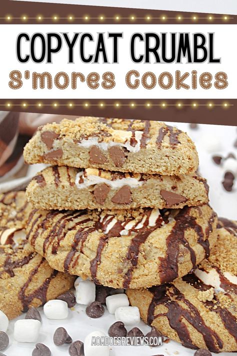 Copycat Crumbl S’mores Cookies S’more Crumbl Cookies, Crumbl Cookie Copycat Poptart, Crumbl Cookie Monster Copycat, Copycat Crumbl Cookies Christmas, Gluten Free Copycat Crumbl Cookies, Smores Cookies Crumbl, Crumbl Smore Cookie Copycat, Best Crumbl Cookie Copycat, Crumbl Cookie Copycat Smores