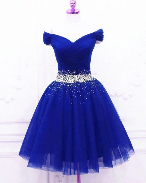 Royal Blue Quince, Blue Sweet 16, Blue Quince, Marine Uniform, Corset Dress Prom, Quince Ideas, Blue Tulle, Beaded Prom Dress, Dress Homecoming