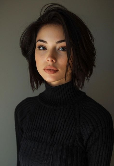 Longbob Hair, Chin Length Haircuts, Short Black Hair, Chin Length Hair, Penteado Cabelo Curto, Short Black Hairstyles, Asian Hair, Braids For Short Hair, Short Hairstyles For Women