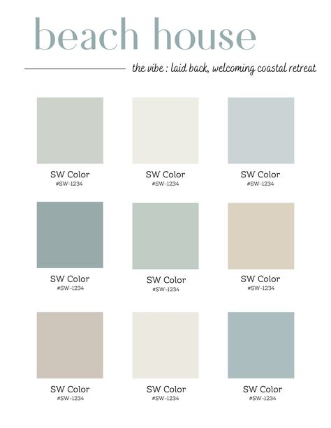 Sherwin Williams Coastal, Coastal Paint Palette, Coastal Paint, Beach House Colors, Paint Decor, Sherwin Williams Paint, Paint Palettes, House Color Palettes, The Beach House