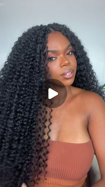 Curly Hairstyles For Black Women Long, Crochet Hairstyles For Black Women Curls, Long Crochet Hairstyles, Latina With Curly Hair, Cornrolls Hairstyles Braids For Women, Curly Crotchet Hairstyles, Crochet Hairstyles For Black Women, Best Crochet Hair, Curly Crochet Braids