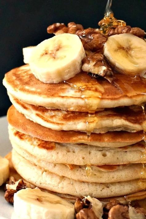 Jamie Oliver Pancakes, Easy American Pancakes, Milk Kefir Recipes, Pancake Banane, Pancake Ideas, American Style Pancakes, Fluffy Pancake Recipe, Kefir Recipes, American Pancakes