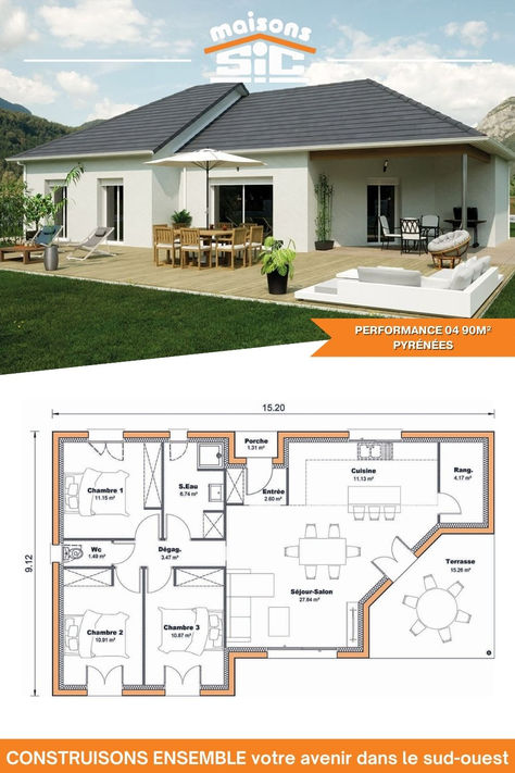 Maison charmante des Pyrénées Les Couples, House Floor, Cc Sims, House Inspo, Floor Plan, Sims 4, House Design, Vase, How To Plan