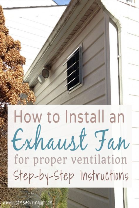 How to install a wall-mounted garage exhaust fan. This simple garage ventilation system is easy to install and makes a huge difference! #diy #garage #ventilation Garage Exhaust Fan Ideas, Garage Ventilation Ideas, Bathroom Ideas On A Budget Diy, Diy Garage Ideas, Window Ventilation, Simple Decorating Ideas, Diy Home Improvement Ideas, Fan Vent, Easy Home Improvement Projects