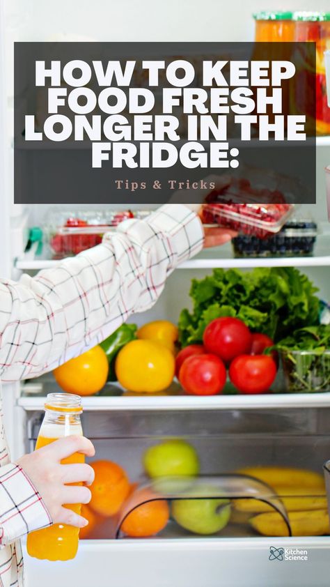 Fridge Tips, Kitchen Space Ideas, How To Store Tomatoes, Washing Fruit, Good Food To Eat, Keep Food Fresh Longer, Losing Weight Quickly, Live Simple, Kitchen Science