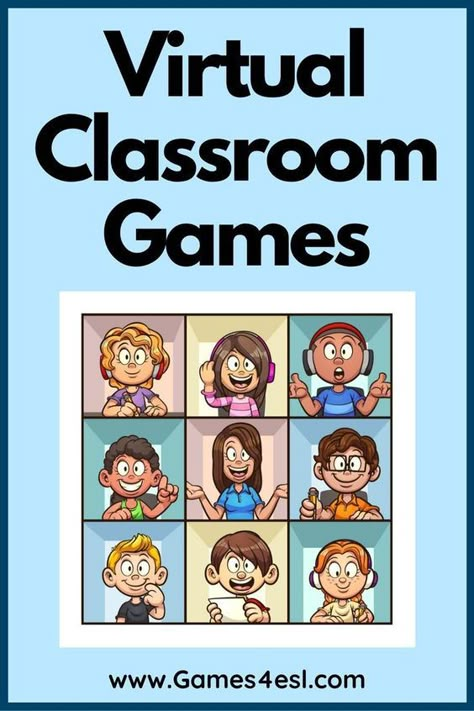 One of the challenges that teachers often face is preparing fun and engaging games and activities for their students. With more and more schools transitioning to virtual classrooms, coming up with game ideas has become much more difficult. #Education #Classroom Virtual Team Building Games, Virtual Games For Kids, Games For Youth Group, Virtual Classroom Ideas, Virtual Party Games, Icebreaker Ideas, Games For Youth, Classroom Party Ideas, Virtual Team Building