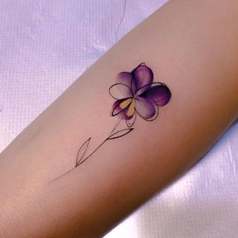 10 Best Violet Flower Tattoo Ideas You Have To See To Believe! | Outsons | Men's Fashion Tips And Style Guides Purple Flower Tattoo, Violet Flower Tattoo, Purple Flower Tattoos, Violet Flower Tattoos, Cactus Tattoos, Violet Tattoo, Tattoos Behind Ear, Simple Flower Tattoo, Purple Tattoos